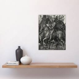 "Artery8 Knight Death & the Devil Albrecht Durer Wall Art Poster Print in Grey - Size: W12"" x H16""" - thumbnail 4