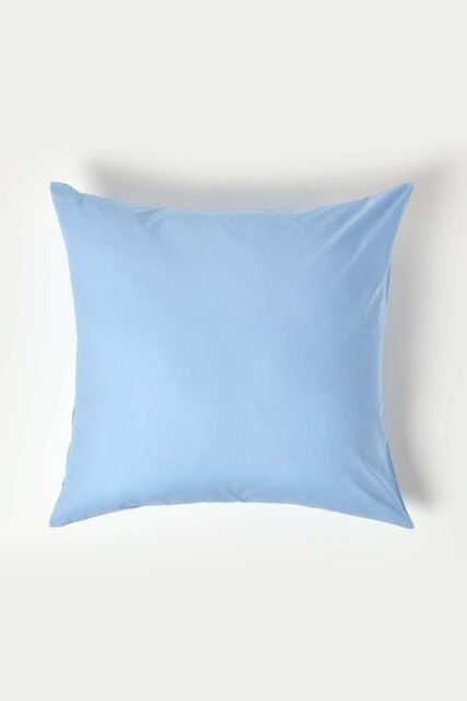 Homescapes Continental Egyptian Cotton Pillowcase 200 TC, 80 x 80 cm in Blue - image 1
