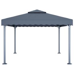 Berkfield Home Gazebo 400x300 cm Anthracite Aluminium in Black - thumbnail 3