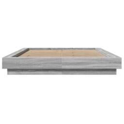 Berkfield Home Modern Bed Frame without Mattress Grey Sonoma 120x200 cm - Size: Small Double - thumbnail 4