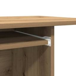 Berkfield Home Modern Computer Desk Artisan Oak 80x50x75 cm Engineered Wood in Brown - Size: 80 x 50 x 75 cm - thumbnail 8