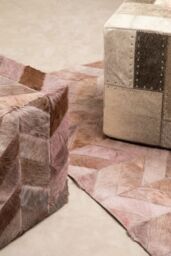 Orsina Safira Grey Pouffe - thumbnail 4