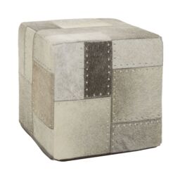 Orsina Safira Grey Pouffe