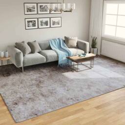 Berkfield Home Rug Washable Grey 400x300 cm Anti Slip - Size: 100 cm diameter - thumbnail 2