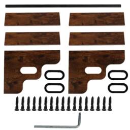 VOGREX Wooden Countertop Wine Bottle Display Rack in Brown - thumbnail 5
