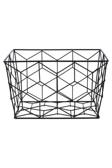 Premier Housewares Vertex Contour Storage Basket Black - image 1