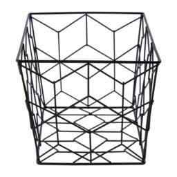 Premier Housewares Vertex Contour Storage Basket Black - thumbnail 2