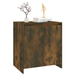 Berkfield Home Sideboard Smoked Oak 70x41x75 cm Engineered Wood in Brown - Size: 70 x 41 x 75 cm - thumbnail 4