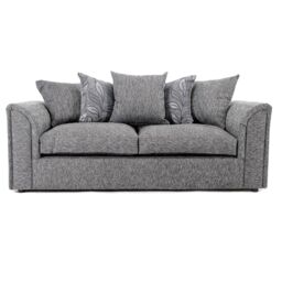 Furnishings For Less UK Byron Dundee Chenille Fabric Sofa Set 3 & 2 Seater sofa Grey or Light Grey - thumbnail 5