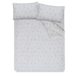 Smart Living Printed Reversible Circle Geo Duvet Cover With Pillowcases in Yellow - Size: King - thumbnail 4