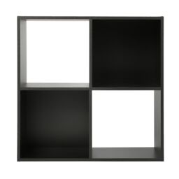 Home Garden Direct Jane - 2x2 Bookcase - Cube storage boxes (Black) in Black - Size: 1 Pack - thumbnail 4