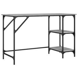 Berkfield Home Desk Grey Sonoma 120x50x75 cm Metal & Engineered Wood - Size: 120 x 50 x 75 cm