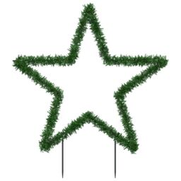 Berkfield Home Christmas Light Decoration with Spikes Star 80 LEDs 60 cm in Green - thumbnail 5
