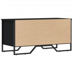 Berkfield Home Shoe Cabinet Black 90x38x45.5 cm Engineered Wood - thumbnail 6