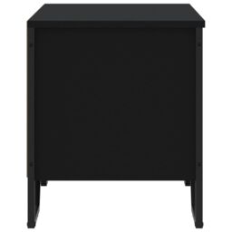 Berkfield Home Shoe Cabinet Black 90x38x45.5 cm Engineered Wood - thumbnail 5