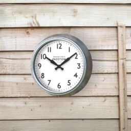"Marco Paul 15"" Battery Operated Wall Clock - Padstow in Silver" - thumbnail 7