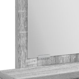 Berkfield Home Dressing Table with Drawers Grey Sonoma 50x41x140 cm in Light Grey - Size: 50 x 41 x 140 cm - thumbnail 9