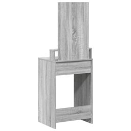 Berkfield Home Dressing Table with Drawers Grey Sonoma 50x41x140 cm in Light Grey - Size: 50 x 41 x 140 cm - thumbnail 7