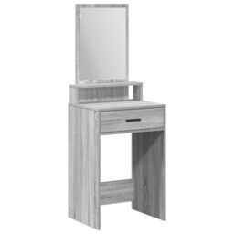 Berkfield Home Dressing Table with Drawers Grey Sonoma 50x41x140 cm in Light Grey - Size: 50 x 41 x 140 cm - thumbnail 2