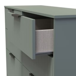 Ready Assembled 2 U Denver 6 Drawer Wide Chest (Ready Assembled) in Pale Green - thumbnail 6