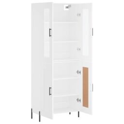 Berkfield Home Highboard White 69.5x34x180 cm Engineered Wood - thumbnail 4