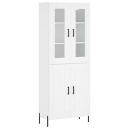 Berkfield Home Highboard White 69.5x34x180 cm Engineered Wood - thumbnail 2