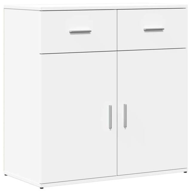 Berkfield Home Sideboard White 79x38x80 cm Engineered Wood - Size: 79 x 38 x 80 cm - image 1