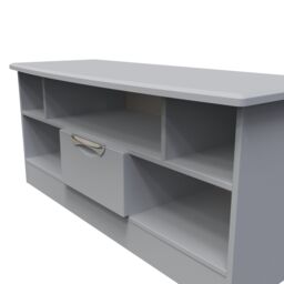 Ready Assembled 2 U Holborn 1 Drawer TV & Media Unit (Ready Assembled) in Grey - thumbnail 4