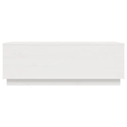 Berkfield Home Coffee Table White 100x50x35 cm Solid Wood Pine - Size: 100 x 50 x 35 cm - thumbnail 6