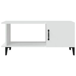 Berkfield Home Coffee Table White 90x50x40 cm Engineered Wood - Size: 90 x 50 x 40 cm - thumbnail 3