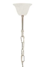Orsina Grey Glass Sputnik Chandelier, Modern Pendant Light With Starburst Design, Glass Ceiling Chandelier in Silver - thumbnail 5