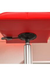 Home Discount Vida Designs Geo Adjustable Chair UKFR Fabric Armrest Ergonomic in Red - thumbnail 4