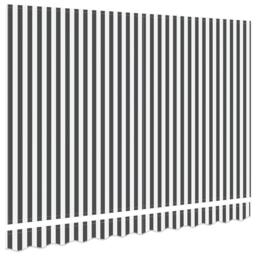 Berkfield Home Awning Replacement Fabric for 2.5x2 m Frame in Anthracite & White - thumbnail 4