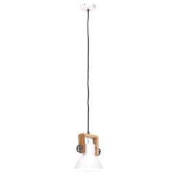 Berkfield Home Industrial Hanging Lamp 25 W White Round 19 cm E27 - thumbnail 6