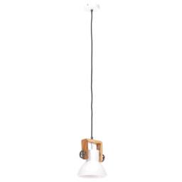 Berkfield Home Industrial Hanging Lamp 25 W White Round 19 cm E27 - thumbnail 5