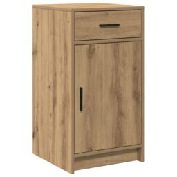 Berkfield Home 2-Piece Dressing Table Set with LED - Artisan Oak Engineered Wood in Brown - thumbnail 6