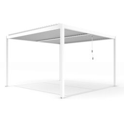 Primrose Living Deluxe White Veranda with Louvered Shutter Roof 4m x 3m - thumbnail 6