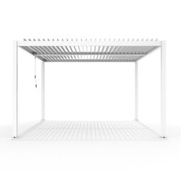 Primrose Living Deluxe White Veranda with Louvered Shutter Roof 4m x 3m - thumbnail 4