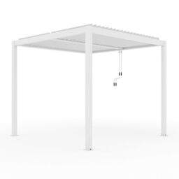Primrose Living Deluxe White Veranda with Louvered Shutter Roof 4m x 3m - thumbnail 2