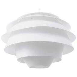 Wyld and Coco Pendant Lamp White Plastic Globe Mid-Century Ceiling Light - thumbnail 2