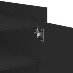 Berkfield Home Durable Coffee Table Black 100x50x50 cm Engineered Wood - Size: 100 x 50 x 50 cm - thumbnail 9