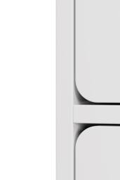 Garden Sanctuary Modern 3-Drawer Bedside Table in White - thumbnail 7