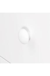 Garden Sanctuary Modern 3-Drawer Bedside Table in White - thumbnail 8