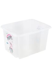 Keeeper Peppa Pig Turn Around Stackable Box with Lid 30 Litre Natural Transparent in Clear - thumbnail 3