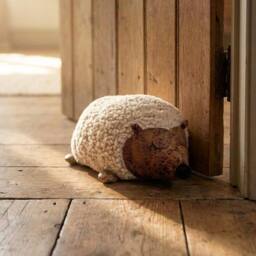 Garden Greatness Country Hedgehog Doorstop in Cream - Size: 1 Pack - thumbnail 1