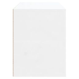 Berkfield Home Shoe Cabinet High Gloss White 80x35x45 cm Engineered Wood - Size: 80 x 35 x 45 cm - thumbnail 6