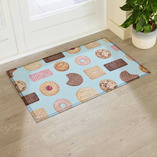 Artsy Mats Biscuit Mix Indoor/Outdoor Doormat (90x60cm) in Blue - Size: 60 x 90 cm - image 1