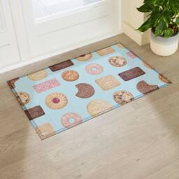 Artsy Mats Biscuit Mix Indoor/Outdoor Doormat (90x60cm) in Blue - Size: 60 x 90 cm - thumbnail 1