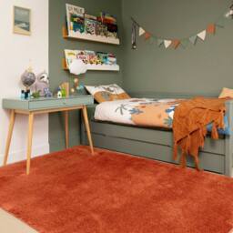 Kukoon Terracotta Washable Machine Shag Premium Rug - Size: 200 cm x 290 cm - thumbnail 3