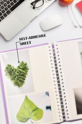 Arpan 3 x Self Adhesive Photo Albums Totaling 108 Sheets 216 Sides Padded Leather Style Finish in Purple - thumbnail 6